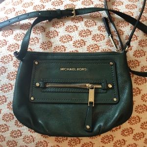 Green Michael Kors crossbody bag